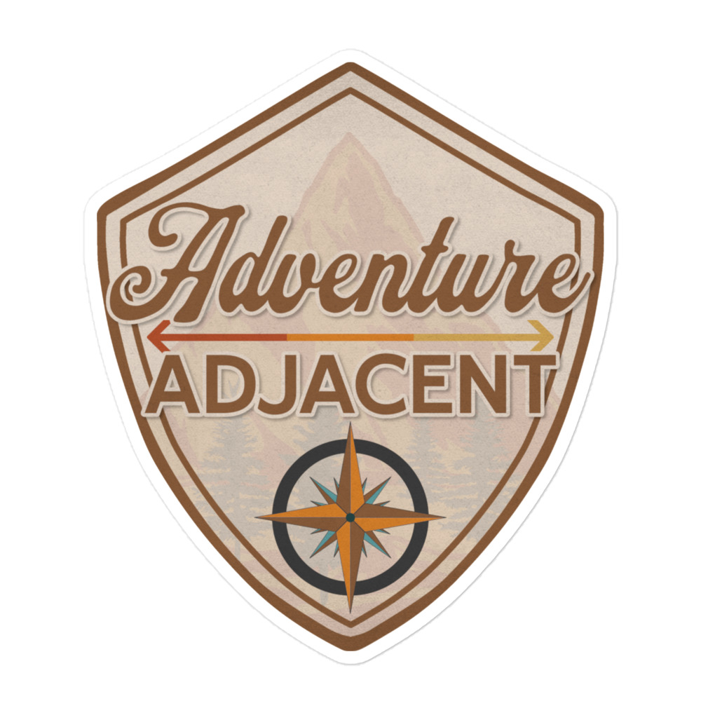 Adventure Adjacent Sticker | Official Logo