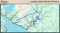 Fishing Creek Nature Preserve Trail Map. From Susquehannock State Park until I turned around right before the second ford.