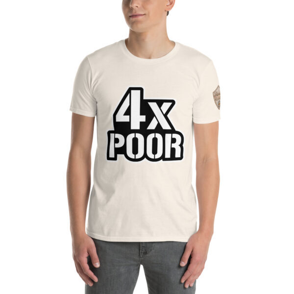 4xPOOR Logo Tee Black and White Edition - Image 10
