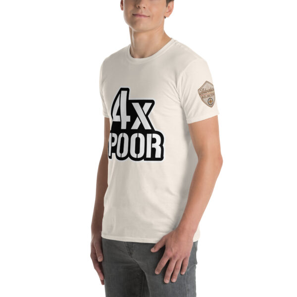 4xPOOR Logo Tee Black and White Edition - Image 12