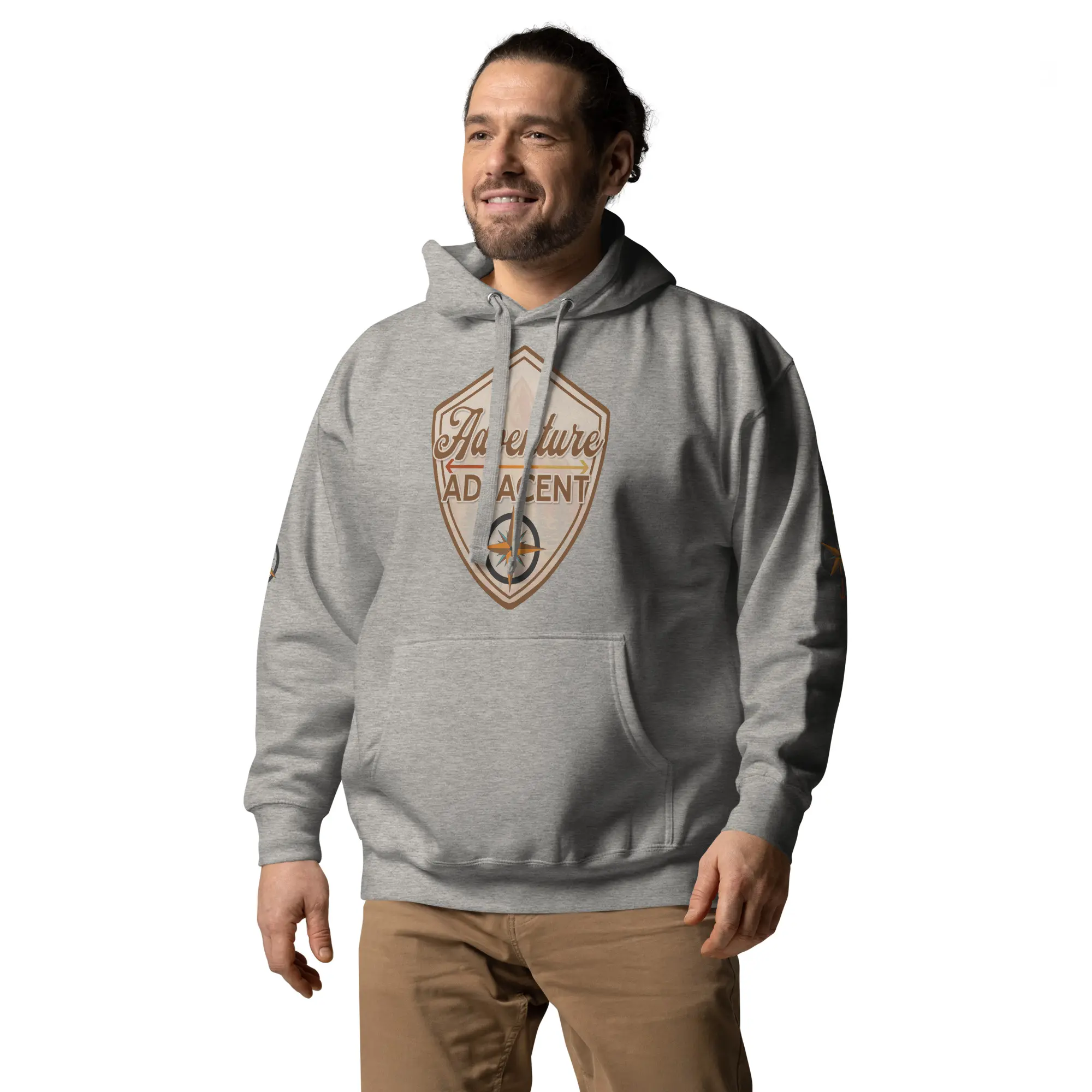 Adventure Adjacent Hoodie | Compass & Arrow Sleeves - Image 22
