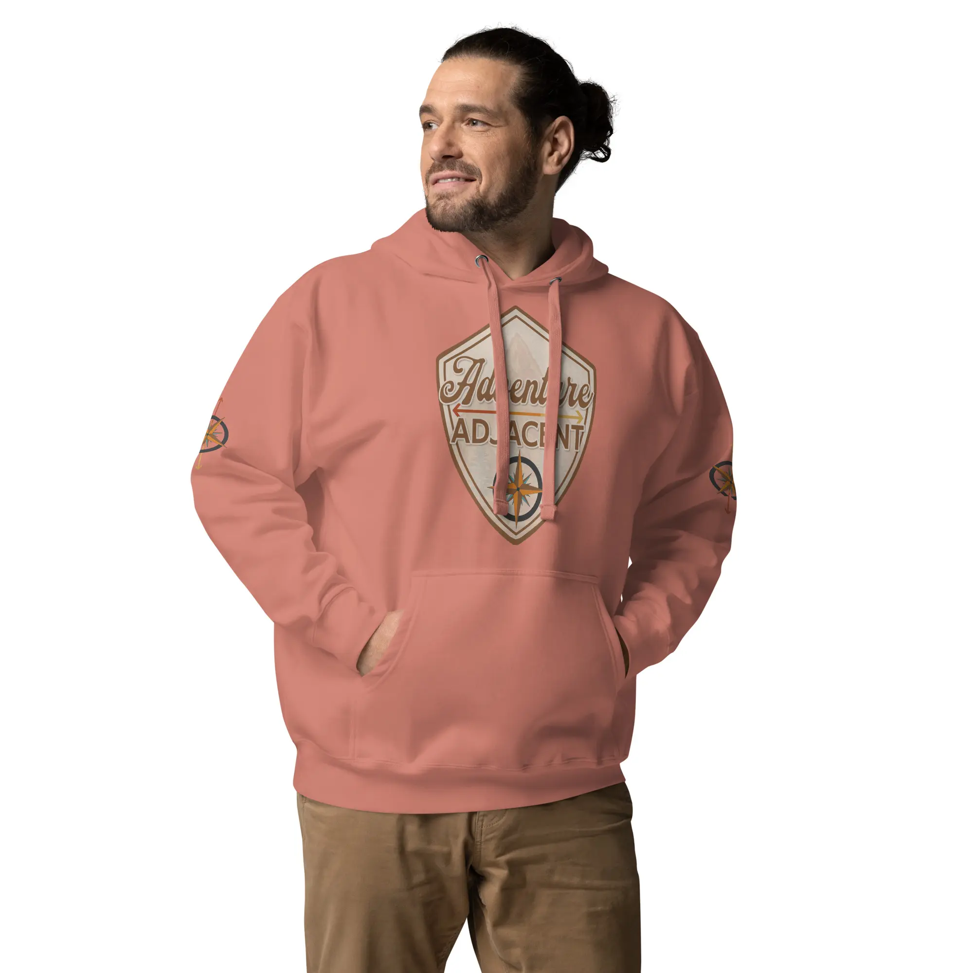 Adventure Adjacent Hoodie | Compass & Arrow Sleeves - Image 19