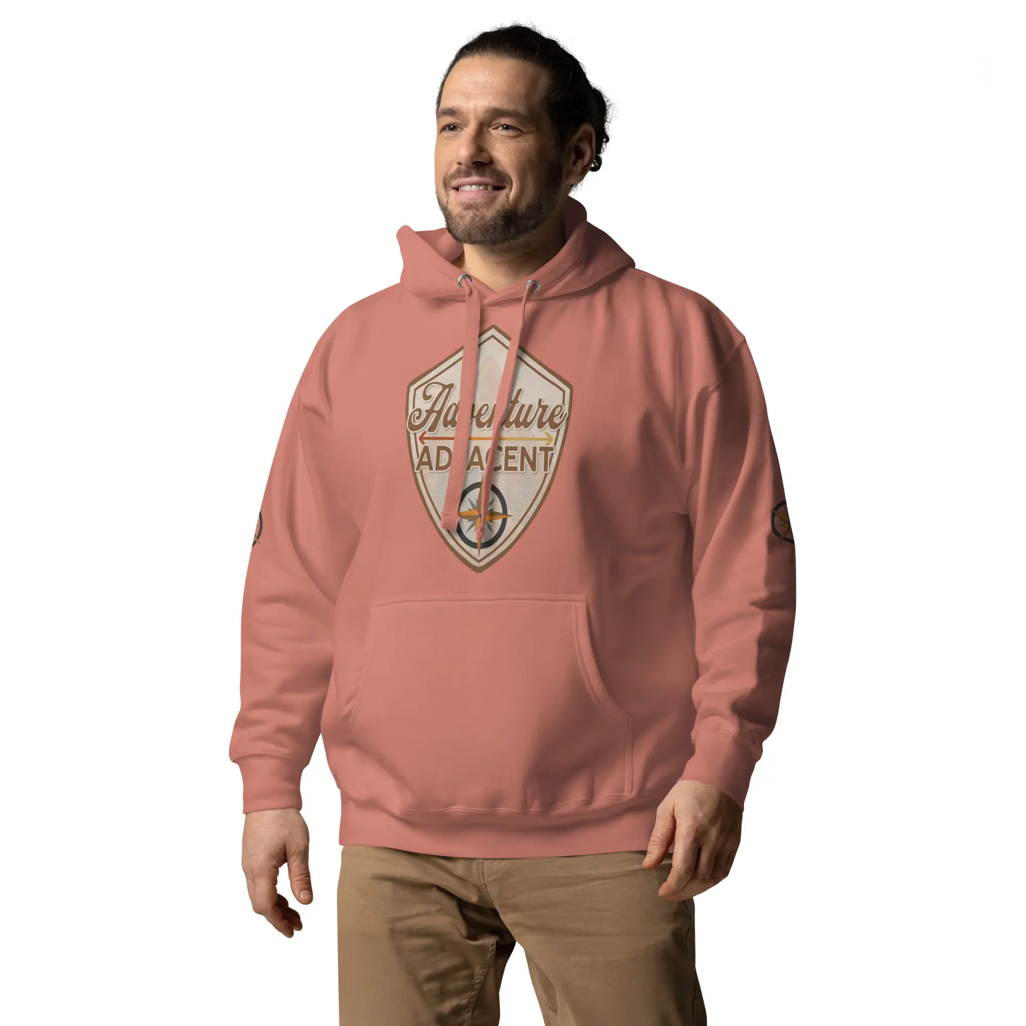 Adventure Adjacent Hoodie | Compass & Arrow Sleeves - Image 20