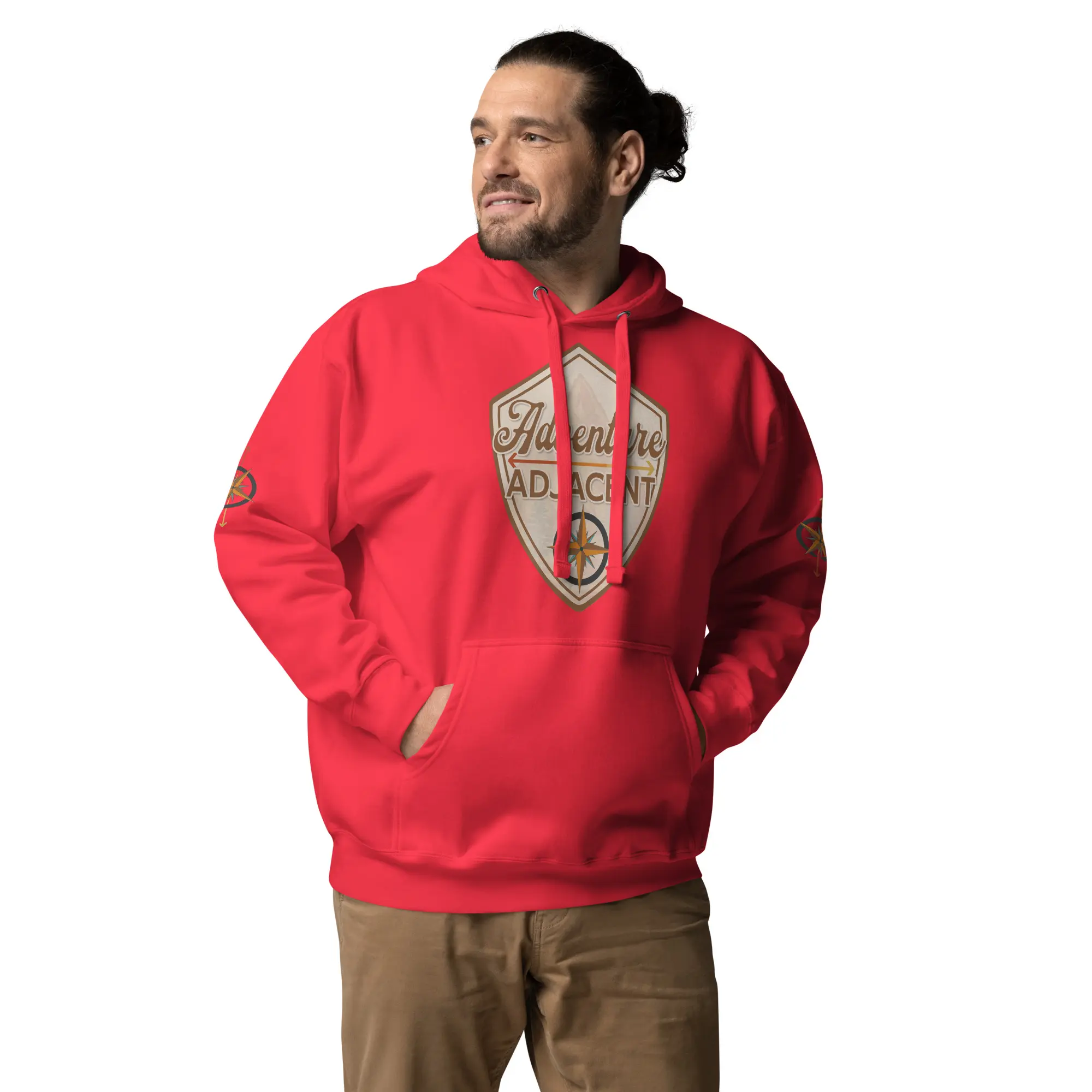 Adventure Adjacent Hoodie | Compass & Arrow Sleeves - Image 17