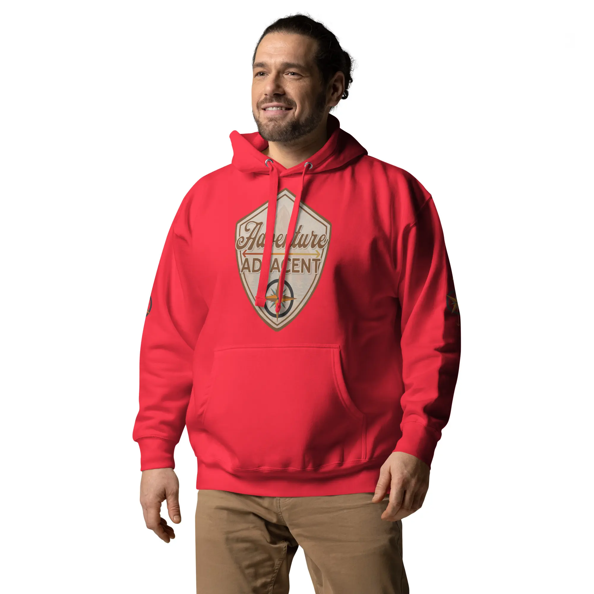 Adventure Adjacent Hoodie | Compass & Arrow Sleeves - Image 18