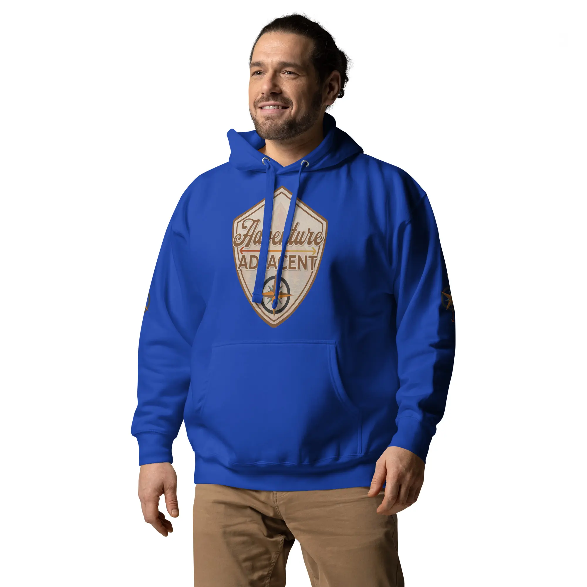 Adventure Adjacent Hoodie | Compass & Arrow Sleeves - Image 10
