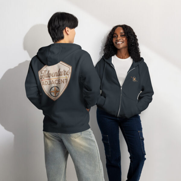 lane-seven-ls14003-i-premium-full-zip-hoodie-navy-front-and-back-691113be351ba.jpg Adventure Adjacent Zip Hoodie | Compass & Arrow Chest, Large Back Logo